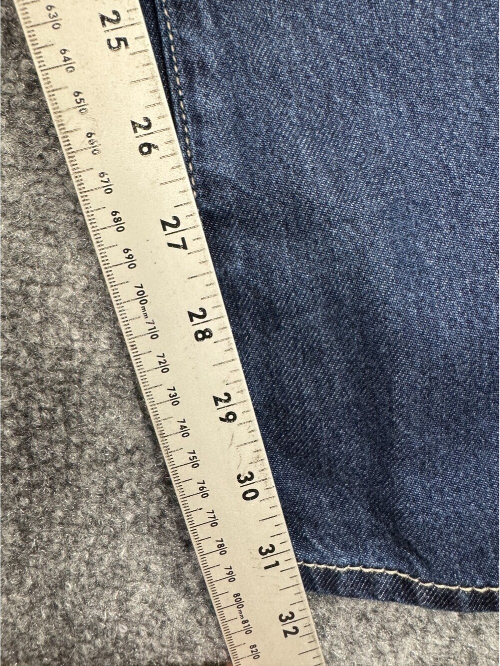 7 For All Mankind Womens Jumpsuit M Blue Denim Balloon Sleeve Wide Leg Tie Waist - Picture 7 of 13